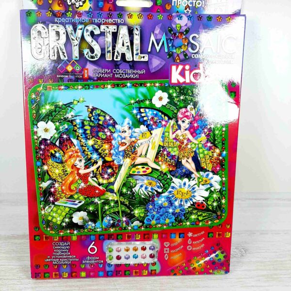 CRYSTAL MOSAIC Набір Мозаїка із кристалів Феєчки малюють DT crmk-01-0