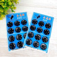 Кнопка пришивна 18мм метал чорна