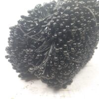 Тичинки великі на нитці чорні 0,3см 24шт