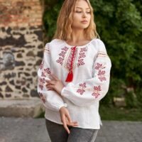 Блуза жіноча 4567 42р Два кольори біла