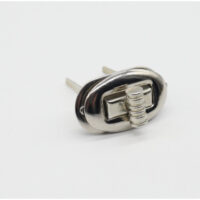 К-040 Замок для сумок 25*16мм серебро