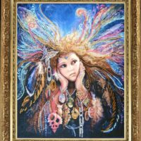 Butterfly 459 Фея птиц (по картине Дж. Уолл), набор для вышивания бисером