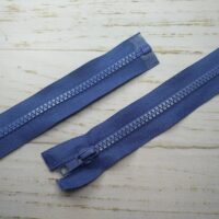 Молния разъемная, витая, Т5, 60см, нейлон, 0322 Темно-синий,оч.св