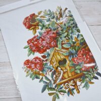 КІО 16-438 Пташки біля годівнички 33*45см схема для вишивки нитками