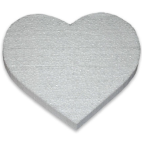 Заготовка із пінопласту Серце 20*2см 200228