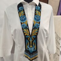 Гердан з бісеру "Україна" (на чорному) 59*9см