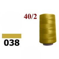 Нить полиэстер 40/2 4000ярд 038 желто-коричневый 24945