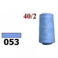 Нить полиэстер 40/2 4000ярд 053 голубой