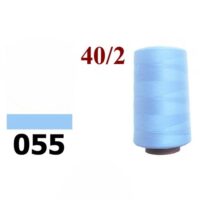 Нить полиэстер 40/2 4000ярд 055 небесно-голубой