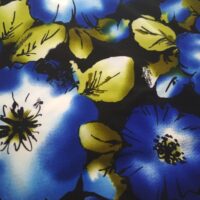 Ткань Трикотаж (стрейч) 1,6м синий (Италия Сток)