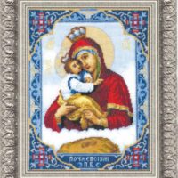 Чарiвна Мить 325, Икона Пресвятой Богородицы Почаевской,  Набор для вышивания бисером