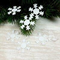 Фетровые снежинки 3,0см 120671