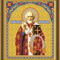 Новая Слобода БИС9028 Св. Николай Чудотворец, схема под бисер