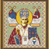 Новая Слобода БИС9014 Св. Николай Архиепископ Мир Ликийский, схема под бисер
