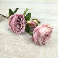 Гілка рози «Піано» 70см Розово-пудровий СТ275