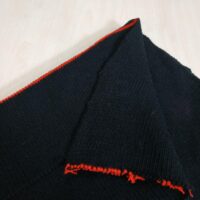 Довяз (манжетная резинка) №3 40*40см черный с красной полосой