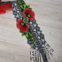 Гердан з бісеру "Княжі мальви 3" 65*13см