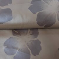 Кожзам цветы 1.5м коричневый