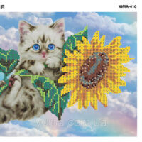 ЮМА 410 Котик, схема под бисер