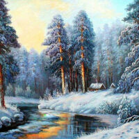Алмазна вишивка DM-383 Чарівна зима 50*40см