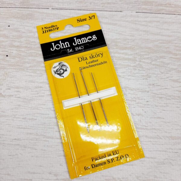 18037JJ Leather(3шт)  Набор иголок для кожи John James (Англия)