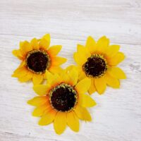 Бутон квітки соняшника НН 6,5см, колір яскраво-жовтий