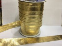 Косая бейка из кожзама 2,5см №G золото