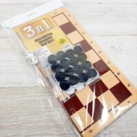 Набор игр 3 в 1 шахматы,шашки,нарды в коробке
