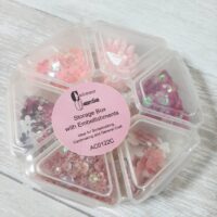 Набор для рукоделия Storage Box пайетки розовый