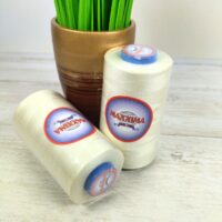 Нитка поліестер 40/2 5000ярд 121 екрю MAXIMA