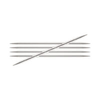 10130 KnitPro Nova Metal Спиці шкарпеткові (5шт) d3,25мм 10см