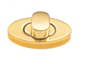 2053 Замок-поворотка 818-018 золото 36*21мм