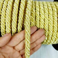 Шнур товстий для штор та меблів 1см №4600-1115 жовтий