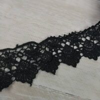 Мереживо макраме 4,0см чорне 0575-1219 739