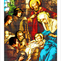 Золотая подкова ЗПО-011 Рождество, схема под бисер