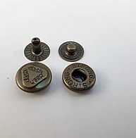 Кнопка курткова Альфа №54 12,5мл антик 10шт