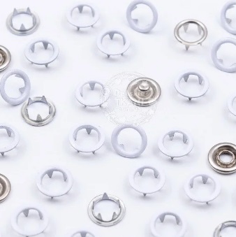 Кнопка трикотажна 9,5мм 20шт Strong біла