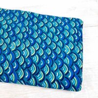 Ткань хлопок Турция 1,5м зеленая чешуя