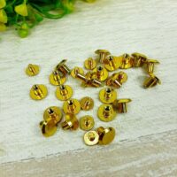 6253 Винт ременной 10*6мм золото