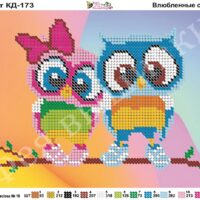 Фея Вышивки КД-173 Влюбленные совы, схема под бисер