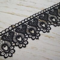 Кружево 4,5см черное 967-8