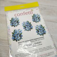 Флізелін водорозчинний К355 Незабудки 5ф. 20*30см