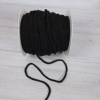 Гумка еластична кругла 3мм чорна структурна