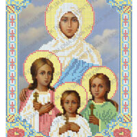 ЮМА 4117 Св. Вера, Надежда, Любовь и София, схема под бисер