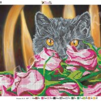 Фея Вышивки В-300 Кот, схема под бисер