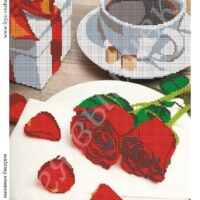 Фея Вышивки В-328 Кофе и розы, схема под бисер