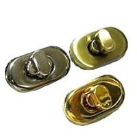 2043! Замок-поворотка (штамповка) 818-013 золото 35*19мм