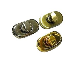 2043! Замок-поворотка (штамповка) 818-013 золото 35*19мм