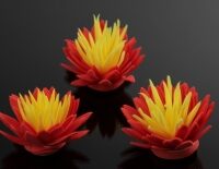 Цветок декоративный из фоамирана 3,5см 5-34710-4 красно-желтый