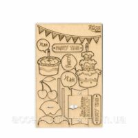 Чипборд для скрапбукинга 13*20см Cake delicious 4 картон
